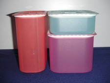 Tupperware Quadro  mit luft- und wasserdichtem Deckel    3er Set neuwertig