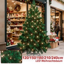 120cm-240cm Künstlicher Weihnachtsbaum mit LED Beleuchtung Tannenbaum Christbaum