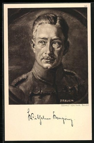 Künstler kronprinz wilhelm - künstler-ak,