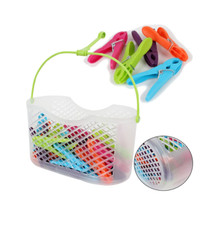 Wäscheklammern mit Korb