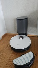 ECOVACS DEEBOT OZMO  T8+ Saugroboter mit Wischfunktion  Weiß Anthrazit