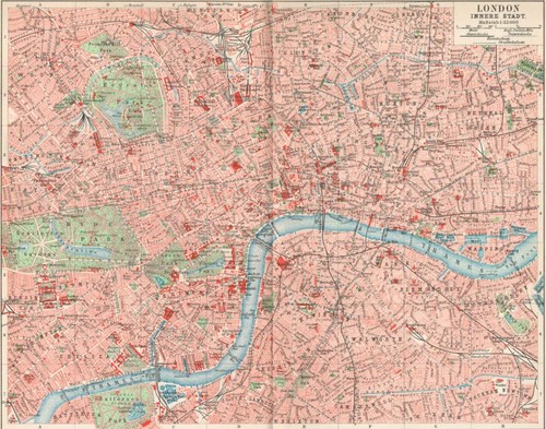 Stadtplan london innere - stadtplan, london,