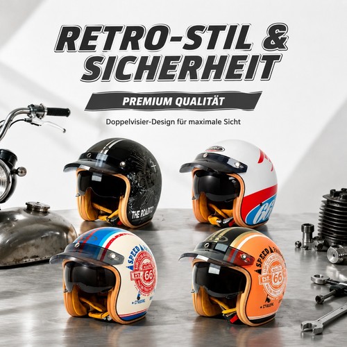 Motorradhelm für - 3/4,