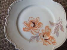 HUTSCHENREUTHER Paul Müller Selb Kuchenteller Dessertteller Vintage Blume Blüte