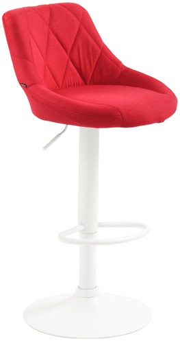 Barhocker lazio stoff weiß - barhocker,
