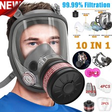 6800 Vollmaske mit Filter Atemschutzmaske Schutzmaske Voll-Gasmaske Lackiermaske