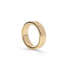 Breiter Goldring Damen 18k