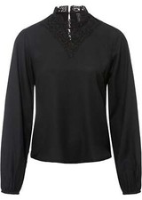 Bluse mit Spitze Gr. 42