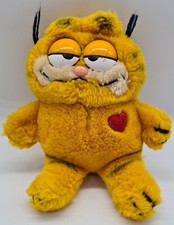 Garfield Plüschtier mit Herz Vintage Stofftier Sammler Kuscheltier Plüsch Kater