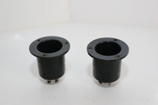 2x historische 4-polige Röhrenfassung / Röhrensockel für Röhren-Radio ~1920er J.