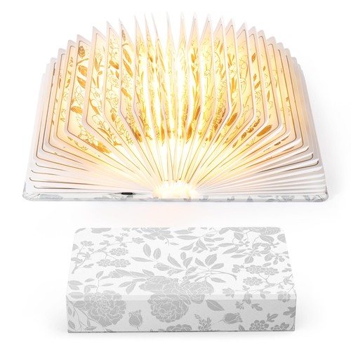 Buchlampe mit golddruck - buchlampe,