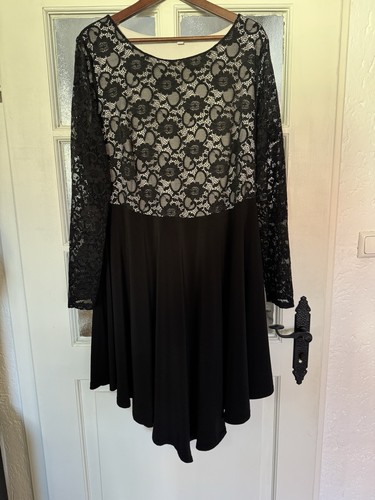 Damen kleid midi spitze - kleid,