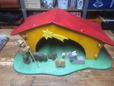 Weihnachtskrippe für Ostheimer Figuren DIY Eigenbau Einzelstück