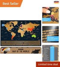 Gold Rubbel Weltkarte - 250