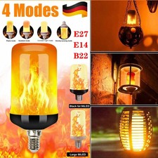 E14 E27 LED Licht Fackel Feuer