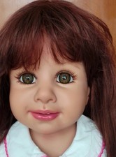 Künstlerpuppe "Nadine " Monika Peter-Leicht  Vollvinyl ., Inkl. Zertifikat