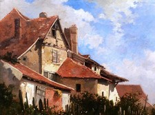 Französische öl gemälde