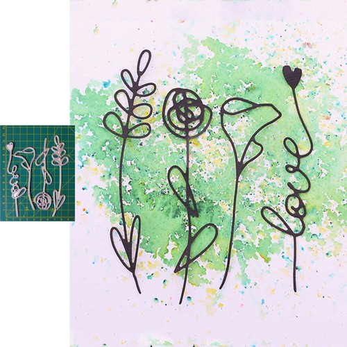 Blume blatt stanzformen - blume,