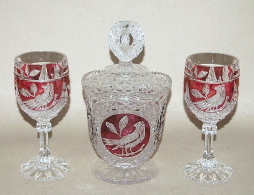 Hofbauer red bird kristall - red,