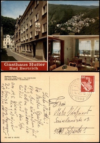 Ansichtskarte bad bertrich - ansichtskarte,