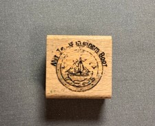 Holzstempel mit Jesus In einem