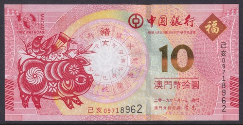 Bank china issued macau - china,