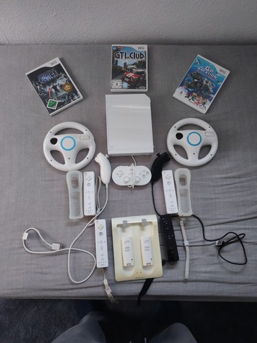Wii konsole mit controllern - konsole,