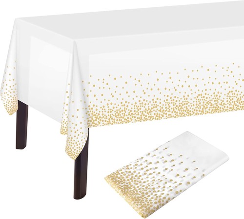 Weiße goldene tischdecke - weiße, &