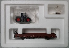 Märklin H0 46944 Flachwagen mit Traktor Fendt Xylon unbespielt in OVP