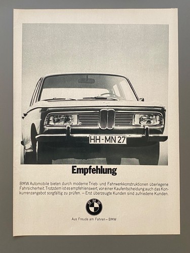 1969 empfehlung bmw aus freude - 1969,