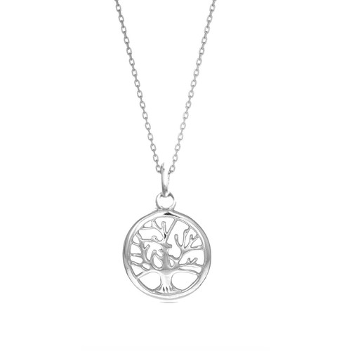 Sterling silber lebensbaum - silber,