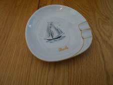 alter Aschenbecher Porzellan, RERIK um 1940, Porzellanfabrik Martinroda, 11cm