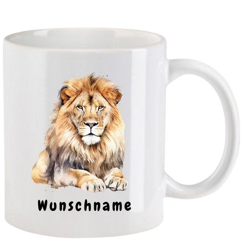 Tasse löwe aquarell - tasse, 1