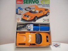 Schuco Servo 351214, Mercedes C111, Elektro-Fernlenkung, 1970, Orange, OVP, 1:16