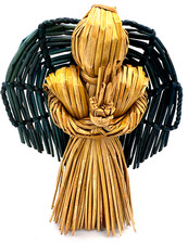 Strohengel Engel Handarbeit Fairtrade