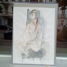 Original Aquarell Bild  65 X