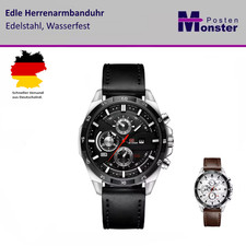 Armbanduhr Herren Uhr Leder