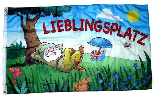 Fahne flagge lieblingsplatz - flagge,