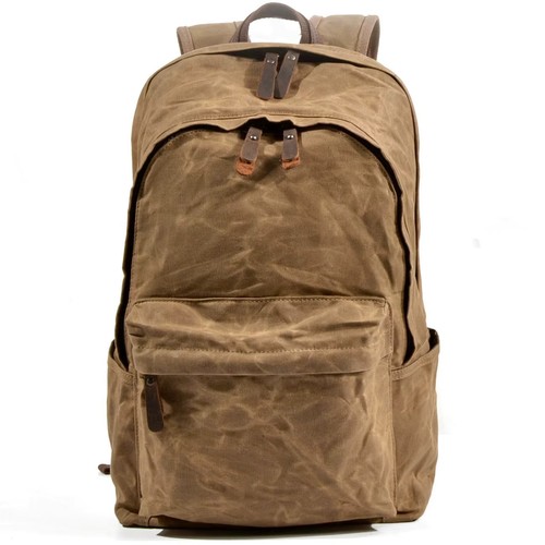 Waxed canvas backpack - canvas,