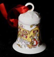 Hutschenreuther Porzellan Weihnachtsglocke 1992 Ole Winther Gasthaus Zur Gans