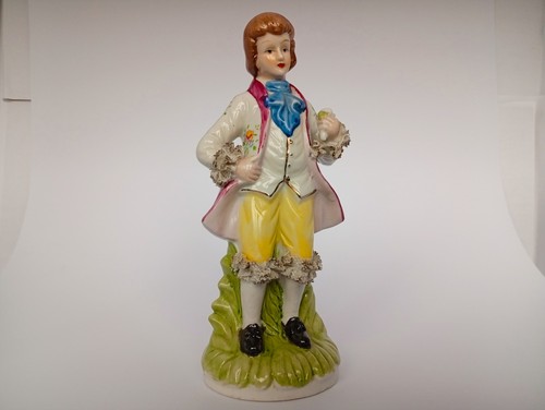 Vintage porzellanfigur junger - vintage-porzellanfigur, "junger