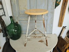 A5444 Alter Industrie Hocker Werkstatthocker Bauhaus Industrial Vintage RETRO