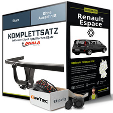 Anhängerkupplung starr für RENAULT Espace +E-Satz Kit (AHK+ES)