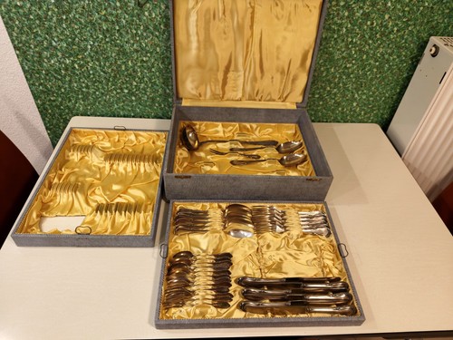 Antikes silberbesteck mit - antikes,