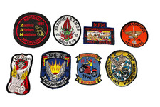 8 Patches Motorrad Club Aufnäher Stoff   70er 80er  Jahre Kutte Motorcycle Biker