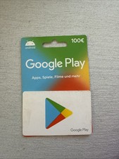 Google Play Guthabenkarte 100