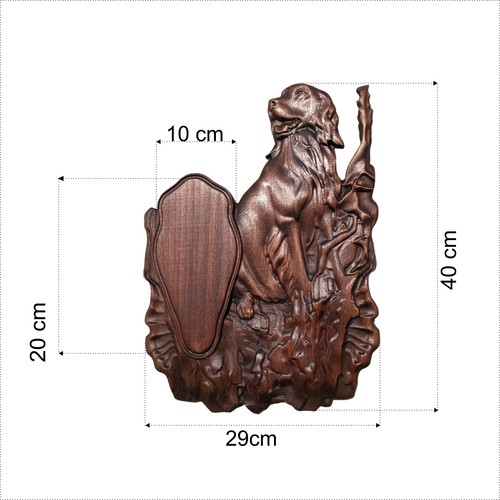 Rehbock trophäenschild aus - rehbock,