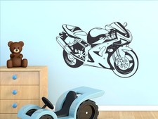 Wandtattoo Motorrad Sport