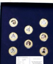 Münzen 16-er Set "Sissi - Das Leben der Kaiserin" in 2 Schatulle Mit Nummern. 