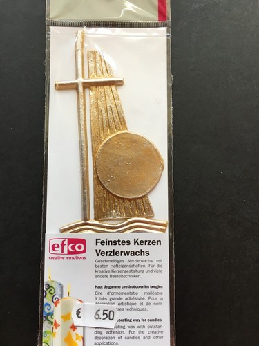 Verzierwachs kreuz gold - verzierwachs,